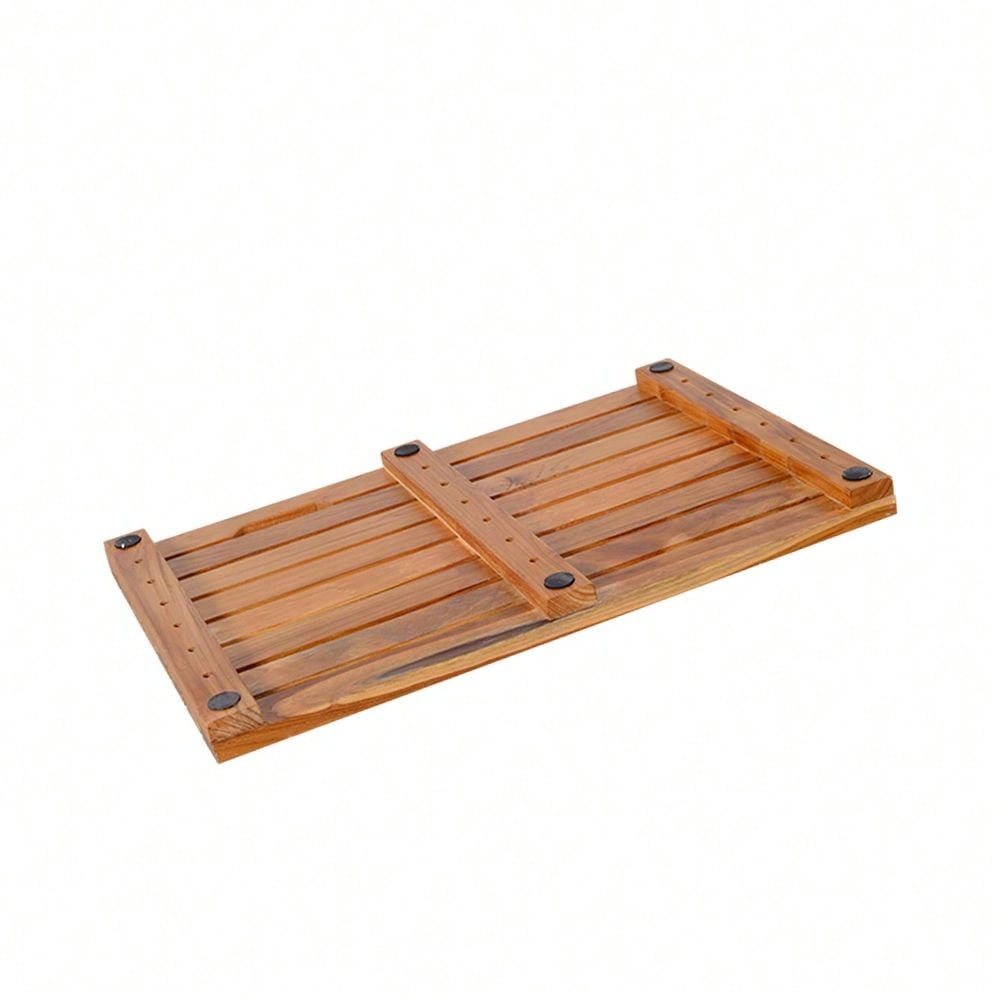 Premium Solid Teak Bathroom Mat - Anti-Slip, Responsibly Sourced And Durable
