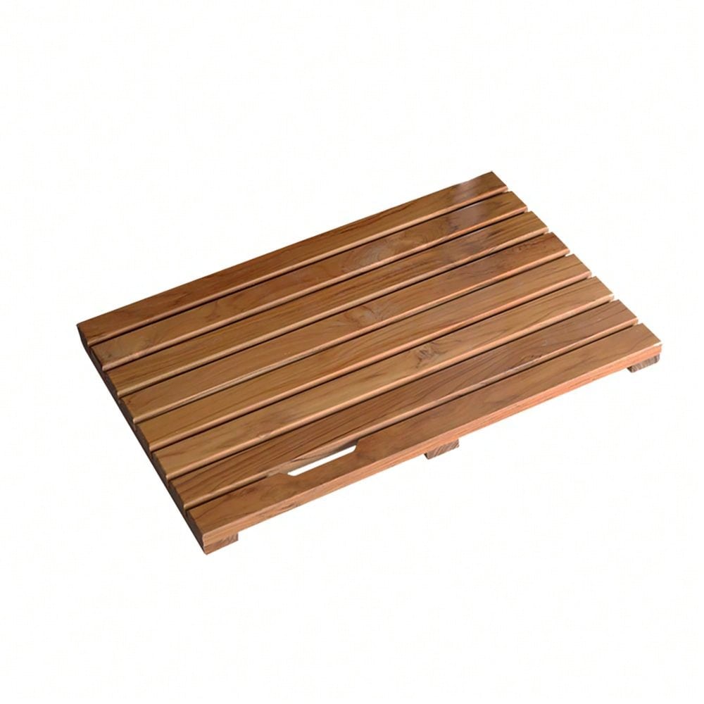 Premium Solid Teak Bathroom Mat - Anti-Slip, Responsibly Sourced And Durable