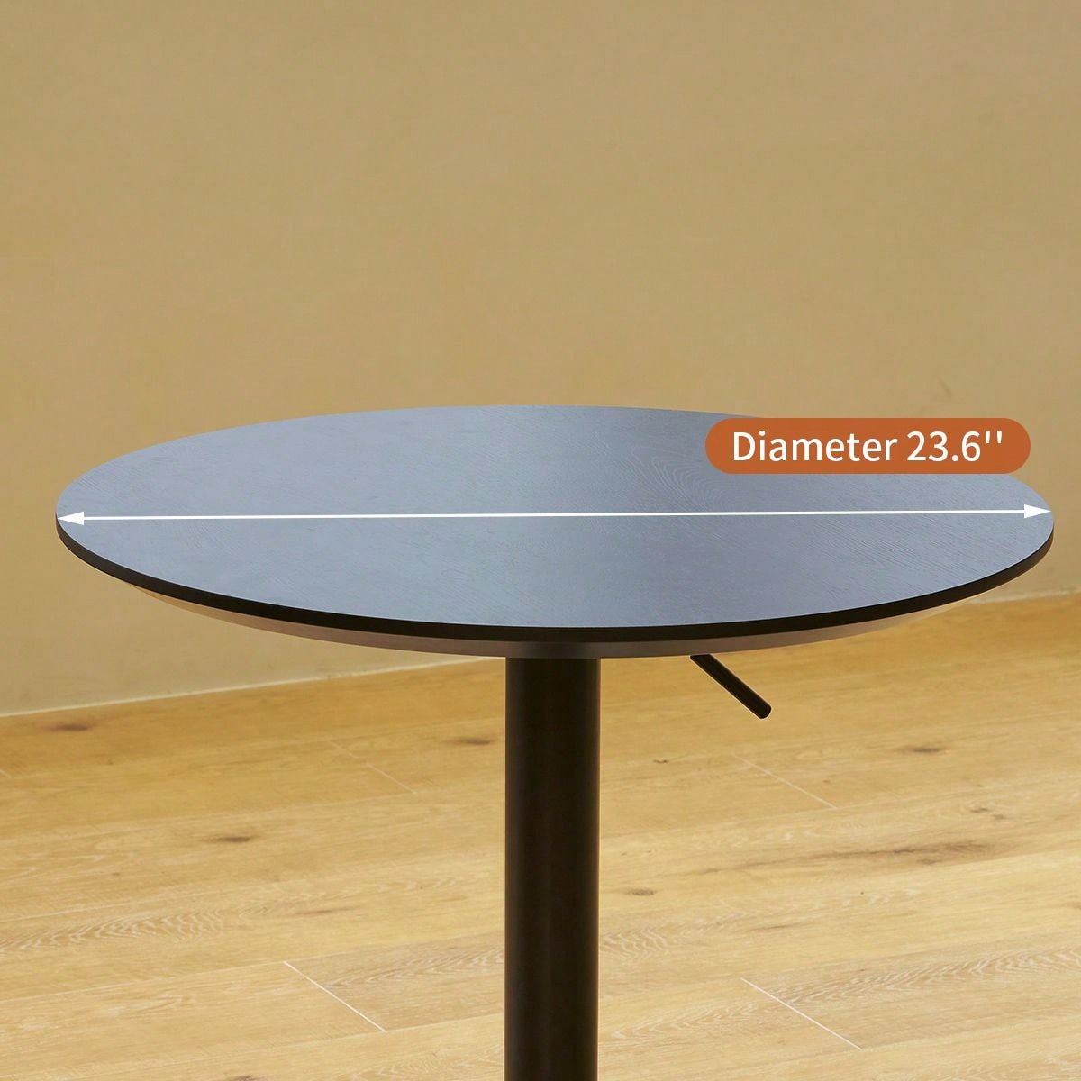 Adjustable Height Bar Table, Portable Pub Table With 360 Swivel Base, Space-Saving Bar Counter For Dining Room, Kitchen, Home Office