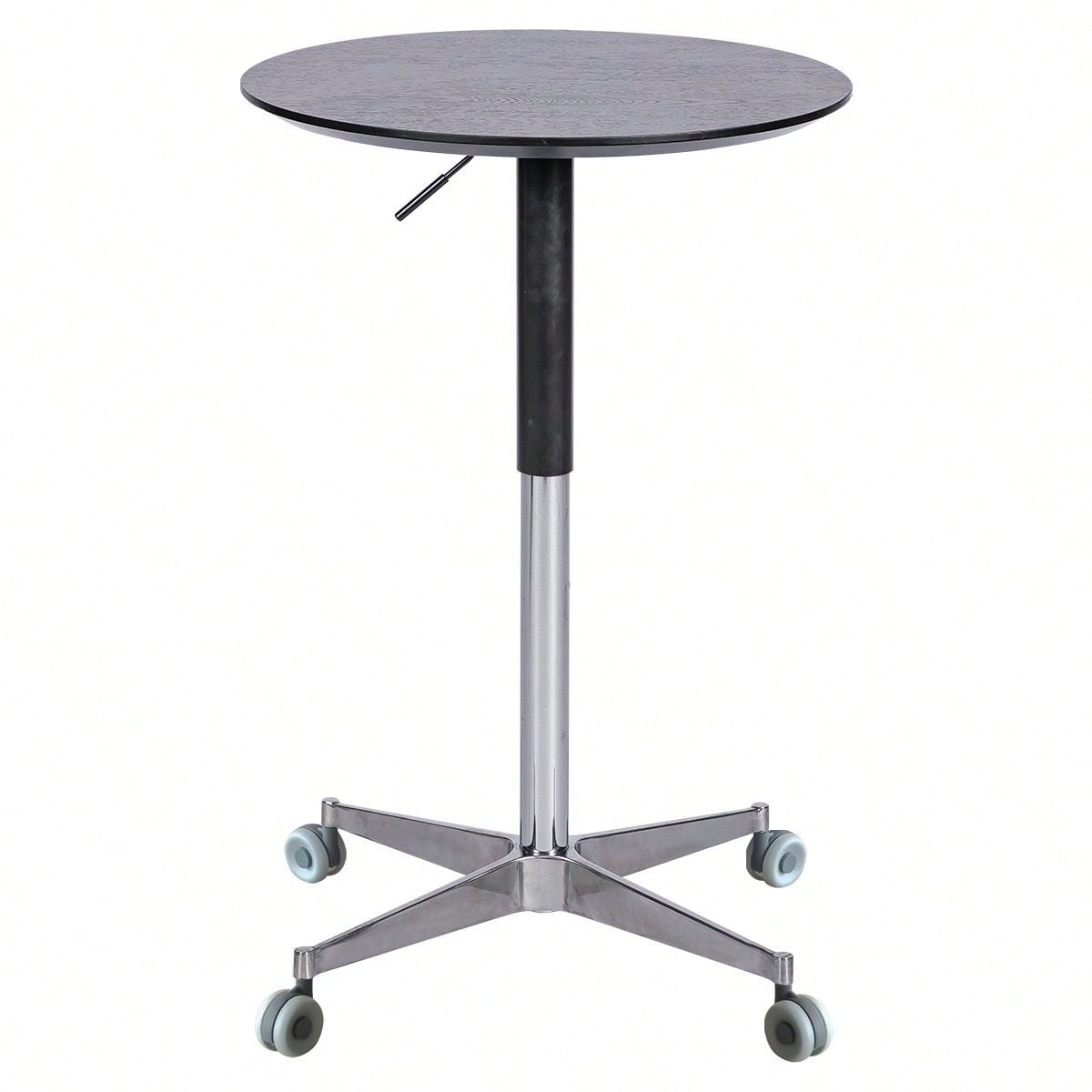 Adjustable Height Bar Table, Portable Pub Table With 360 Swivel Base, Space-Saving Bar Counter For Dining Room, Kitchen, Home Office