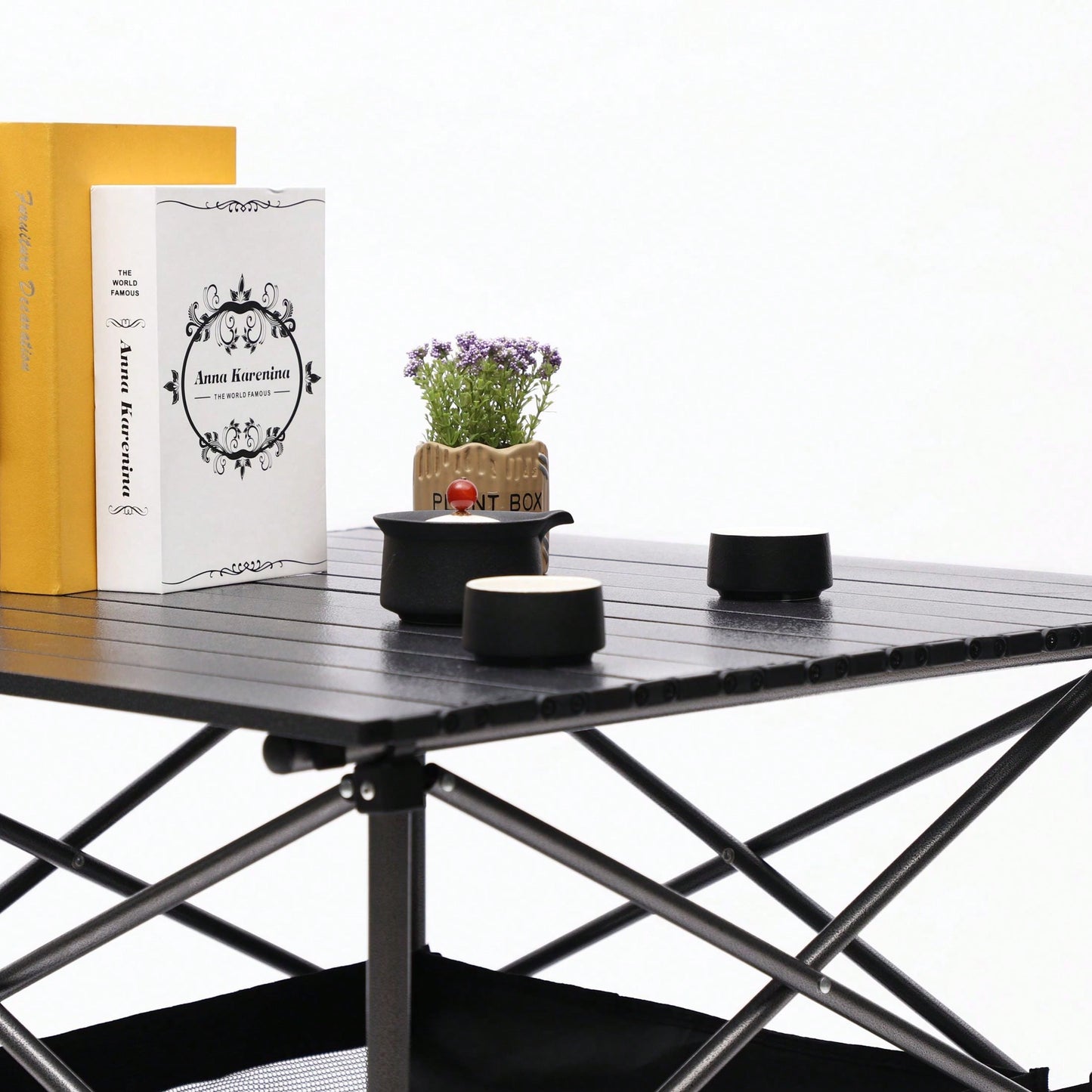 Set Of 3, Versatile And Portable Table And Chair Set With Unique Storage Features