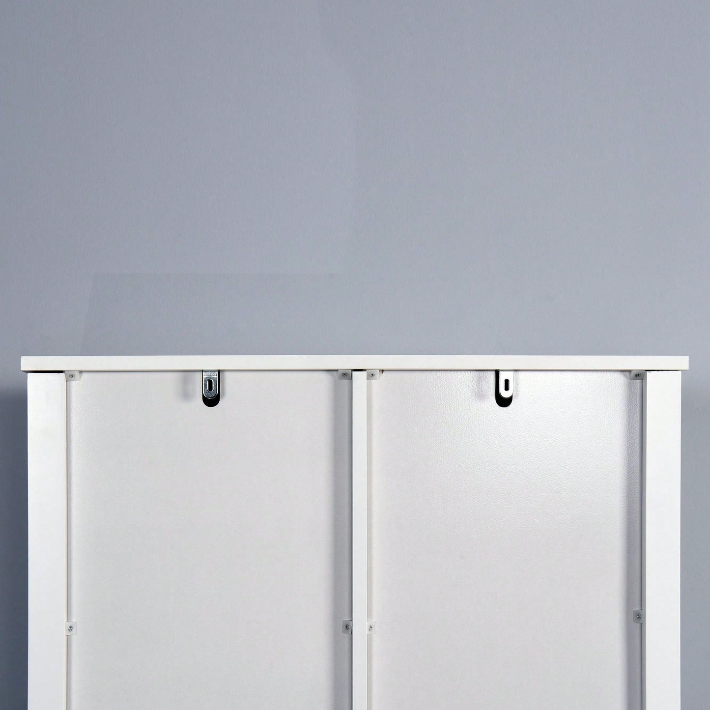 Over-The-Toilet Storage Cabinet, Space-Saving Bathroom Cabinet, With Adjustable Shelves And A Barn Door