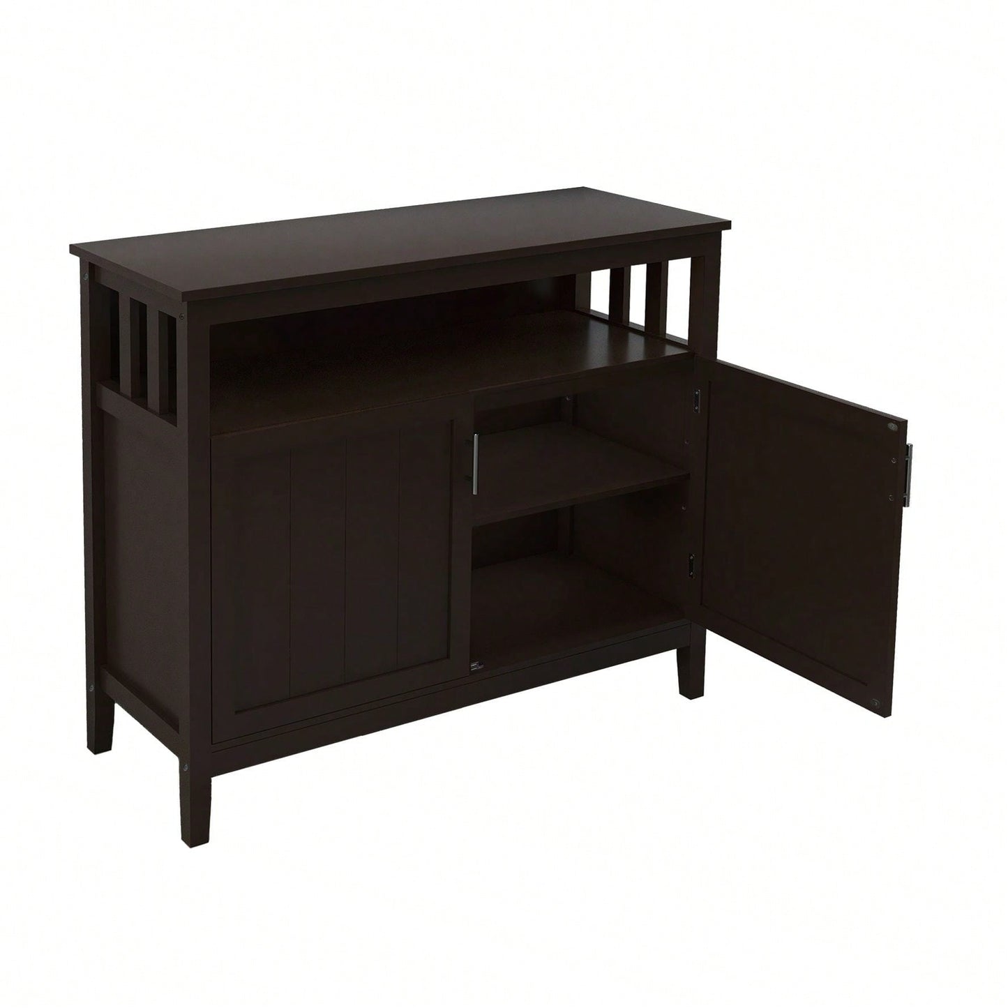 Modern Kitchen Sideboard With Adjustable Shelves And Durable E1 MDF Construction