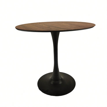 Mid-Century Round Tulip Dining Table for 2-4 People with MDF Top and Pedestal Base Ideal for Kitchen and Living Room