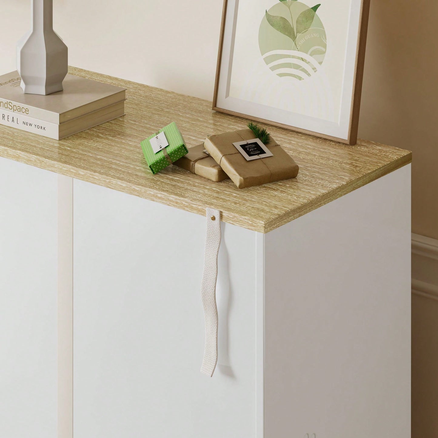Multi-Functional Pet Cabinet, Fits Most Litter Boxes, With Cat Scratching Board, More Privacy And Less Smell, Tools Free, Easy To Assemble