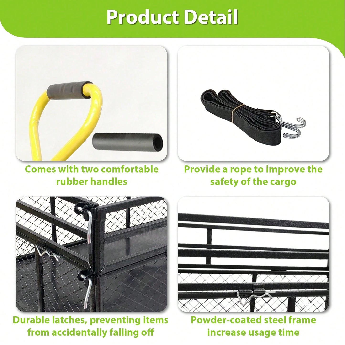 Heavy Duty Steel Garden Cart With 1400 Lbs Capacity And Versatile Features