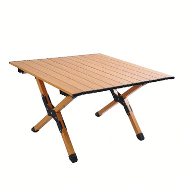 Portable Aluminum Camping Table With Stable Frame And Multi-Functional Design
