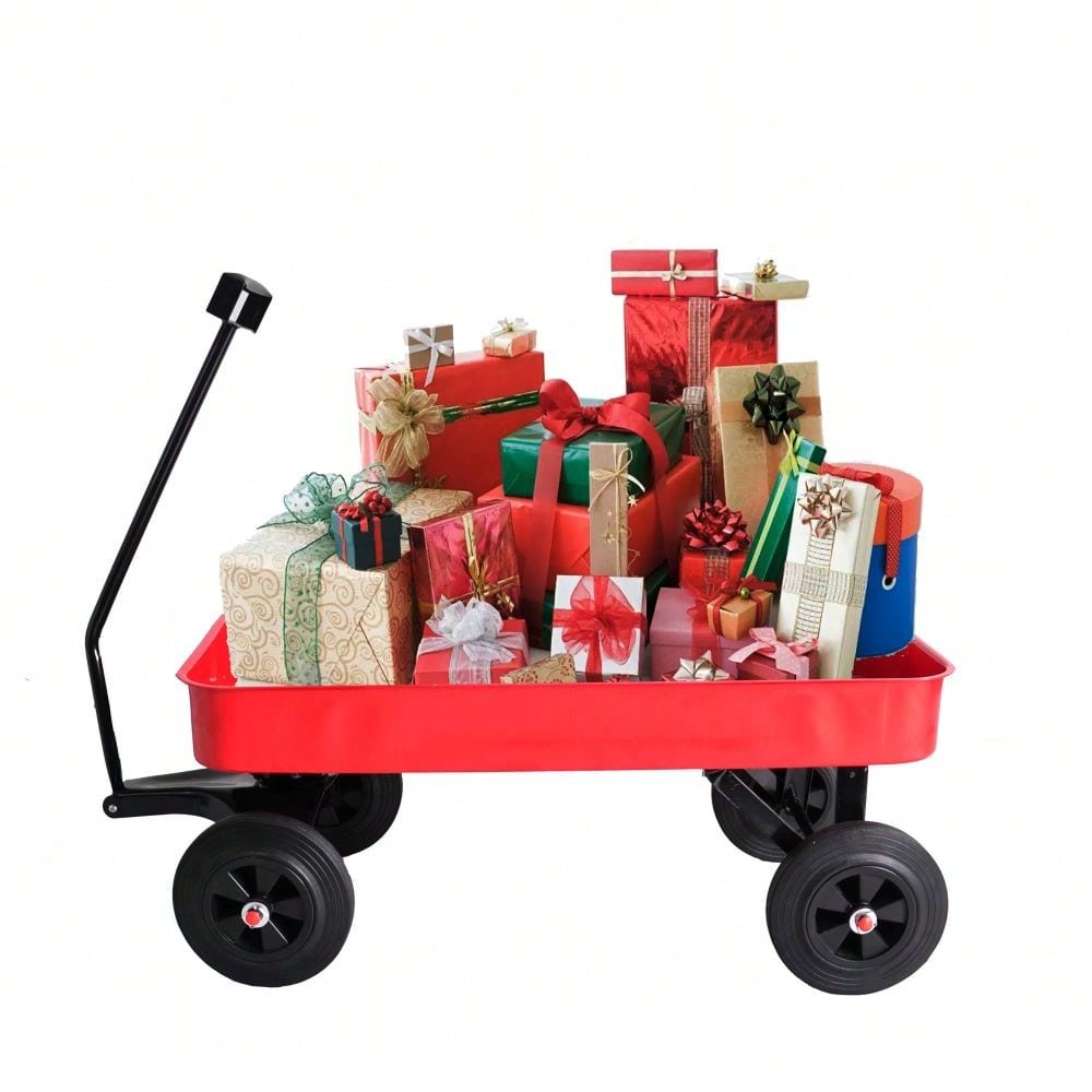 All Terrain Cargo Wagon With 280lbs Weight Capacity, Red