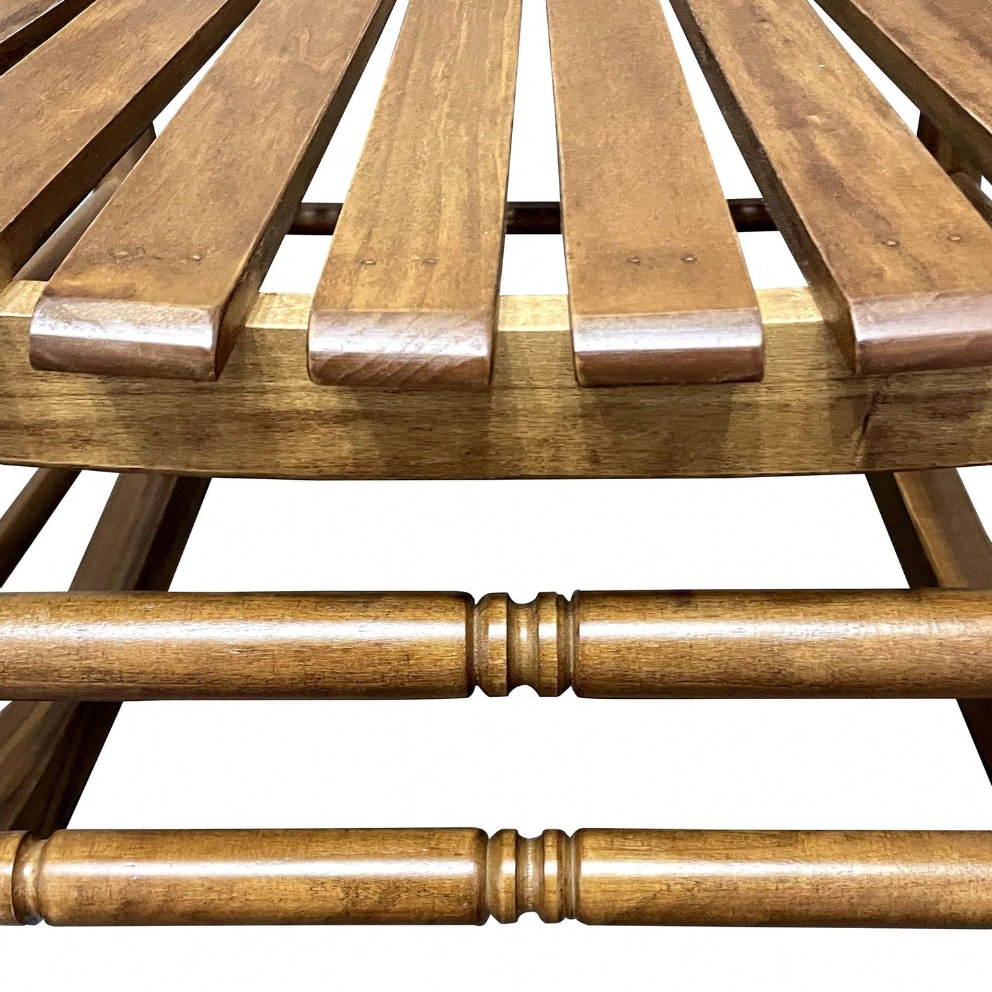Adult Rocking Chair, Balcony, Porch, Hardwood, Wide Seat, Armrest, Slatted Back Rest