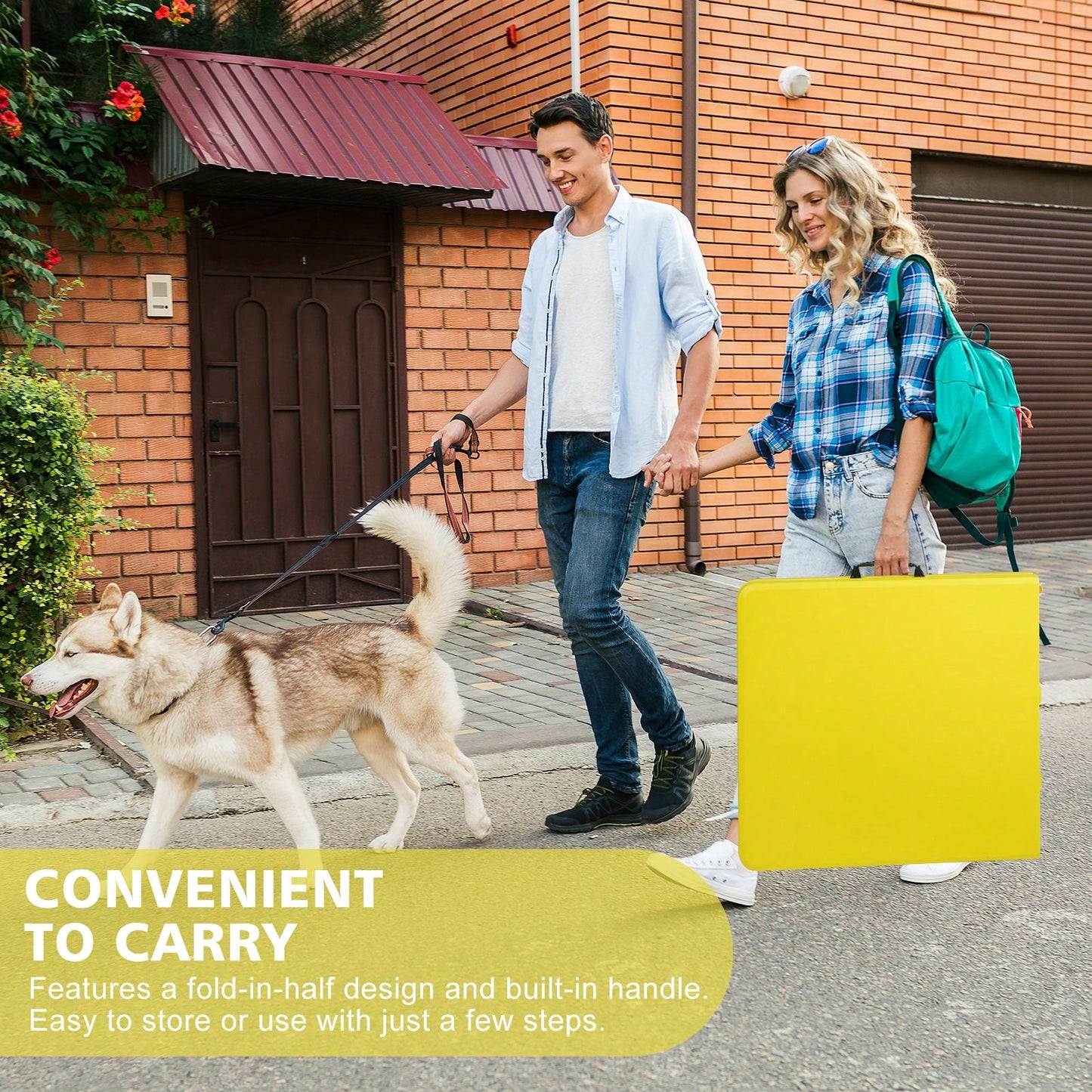 4ft Portable Folding Table Indoor&Outdoor Maximum Weight 135KG Foldable Table For Camping