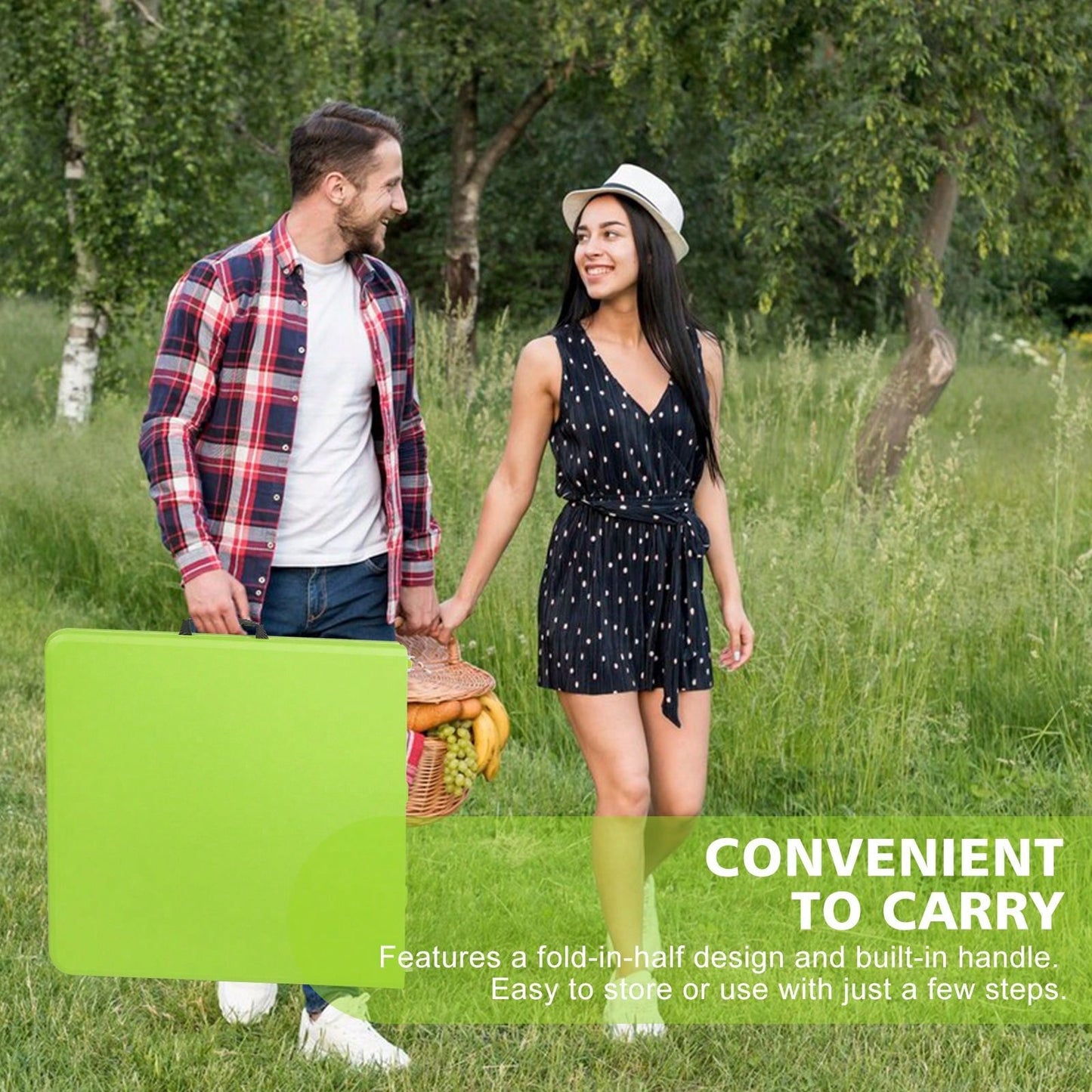 4ft Portable Folding Table Indoor&Outdoor Maximum Weight 135KG Foldable Table For Camping