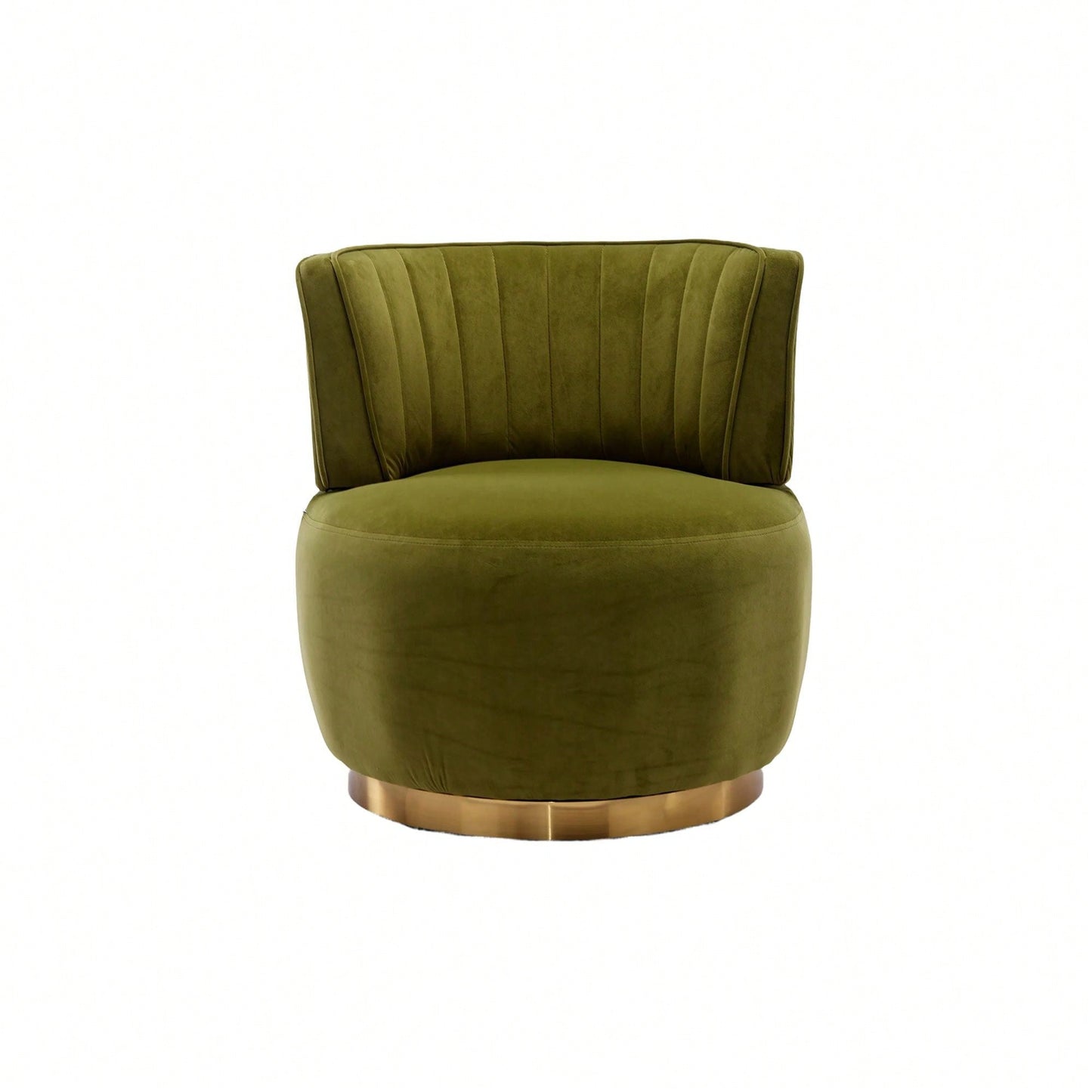 360 Degree Swivel Velvet Cuddle Barrel Chair for Living Room Bedroom Office Comfortable Accent Seating