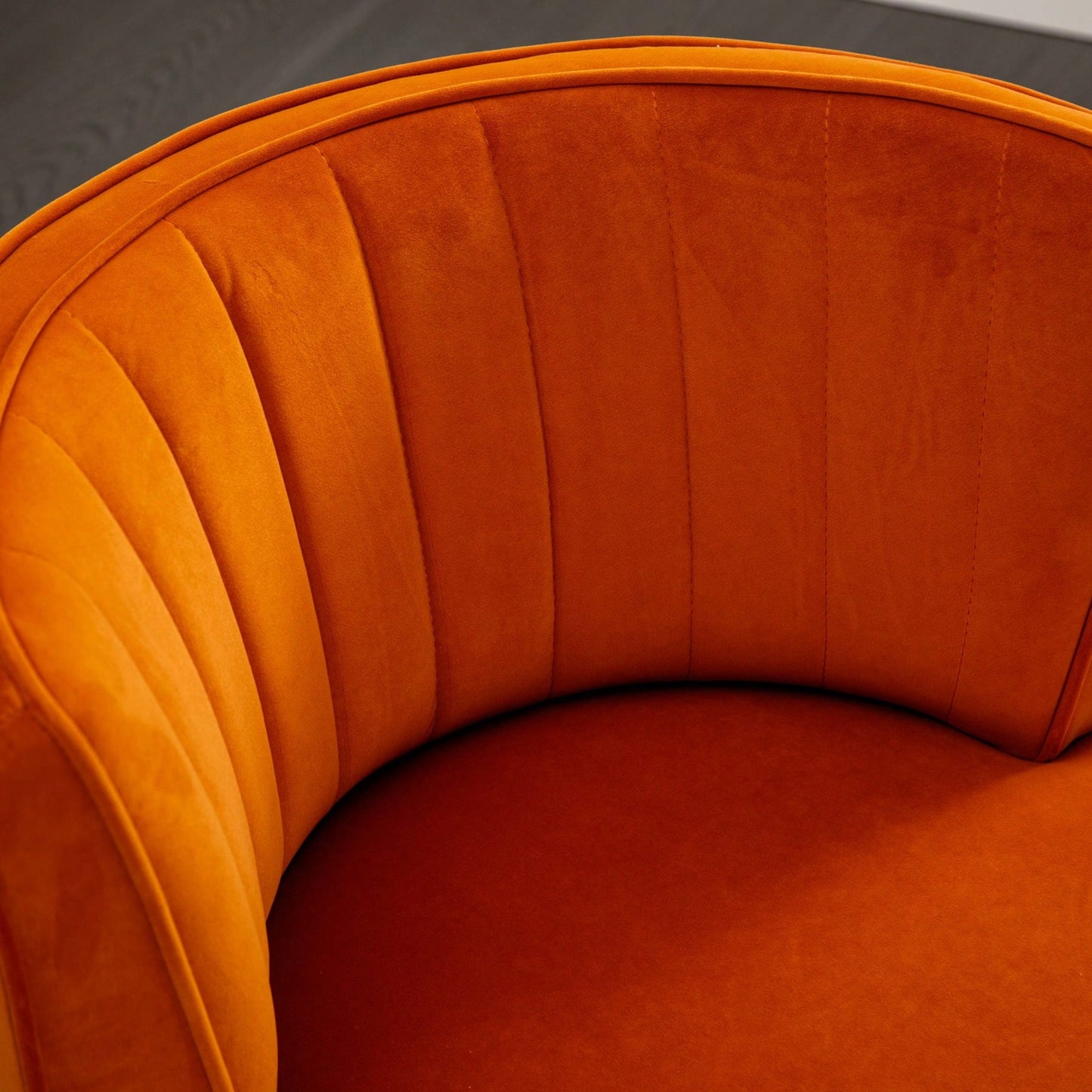 360 Degree Swivel Velvet Cuddle Barrel Chair for Living Room Bedroom Office Comfortable Accent Seating