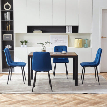 Set Of 4, Velvet Dining Chairs Modern Kitchen Dining Room Chairs