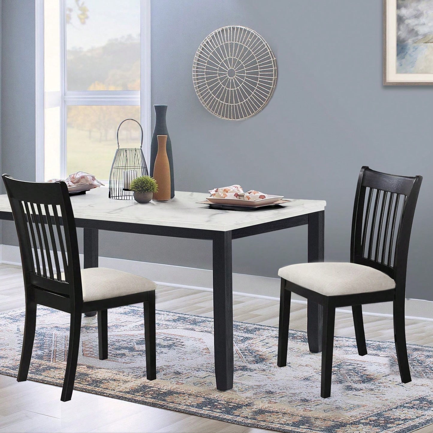 Set Of 2, Elegant And Durable Wooden Dining Chairs Enhance Your Space With Style And Comfort