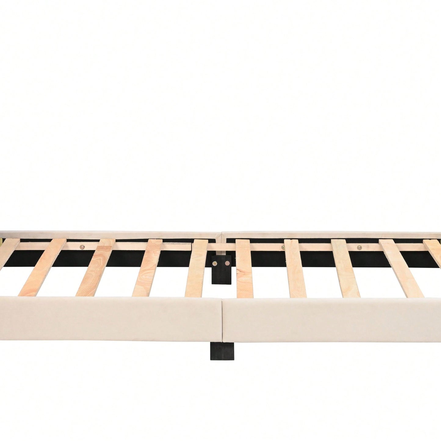 Twin Size Platform Bed For Kids, With Slatted Bed Base, No Box Spring Needed, Shell Design