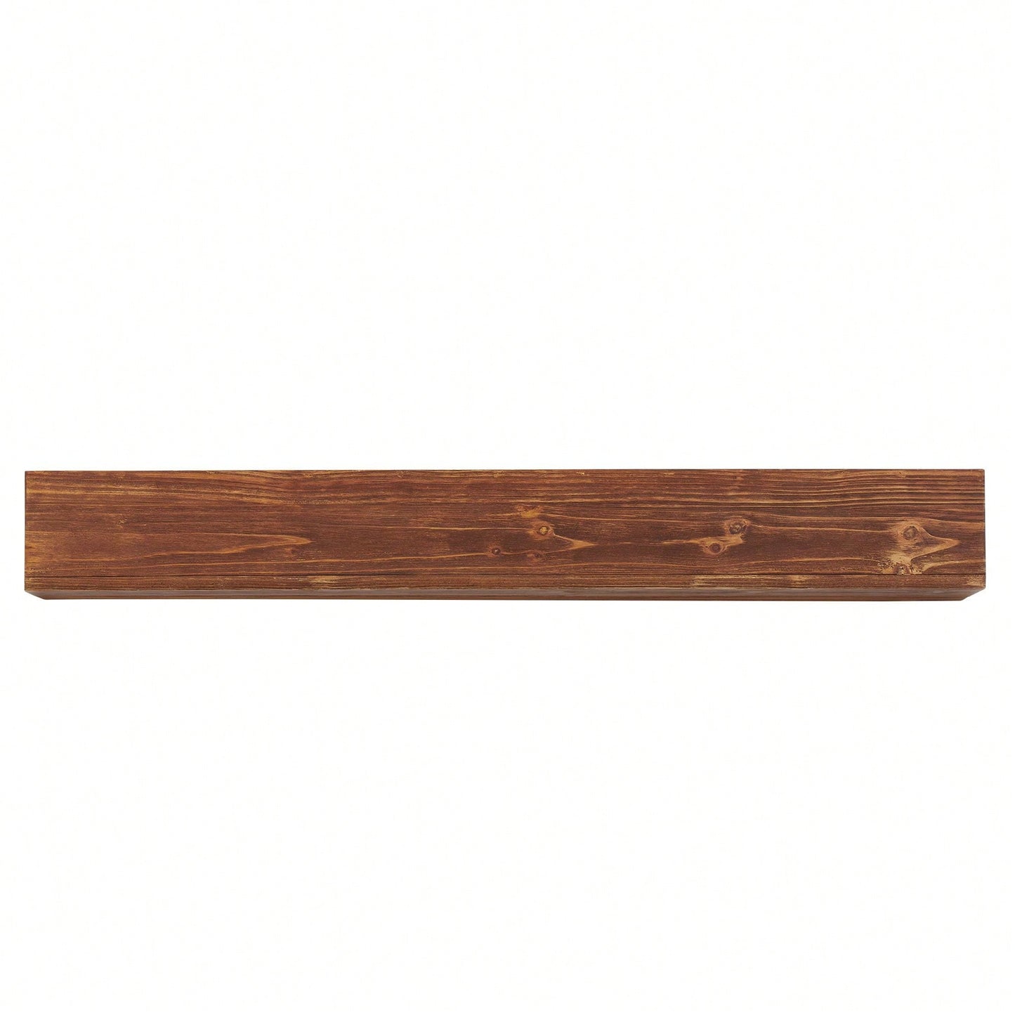 72" Rustic Wood Fireplace Mantel, Wall-Mounted & Floating Shelf For Home Decor