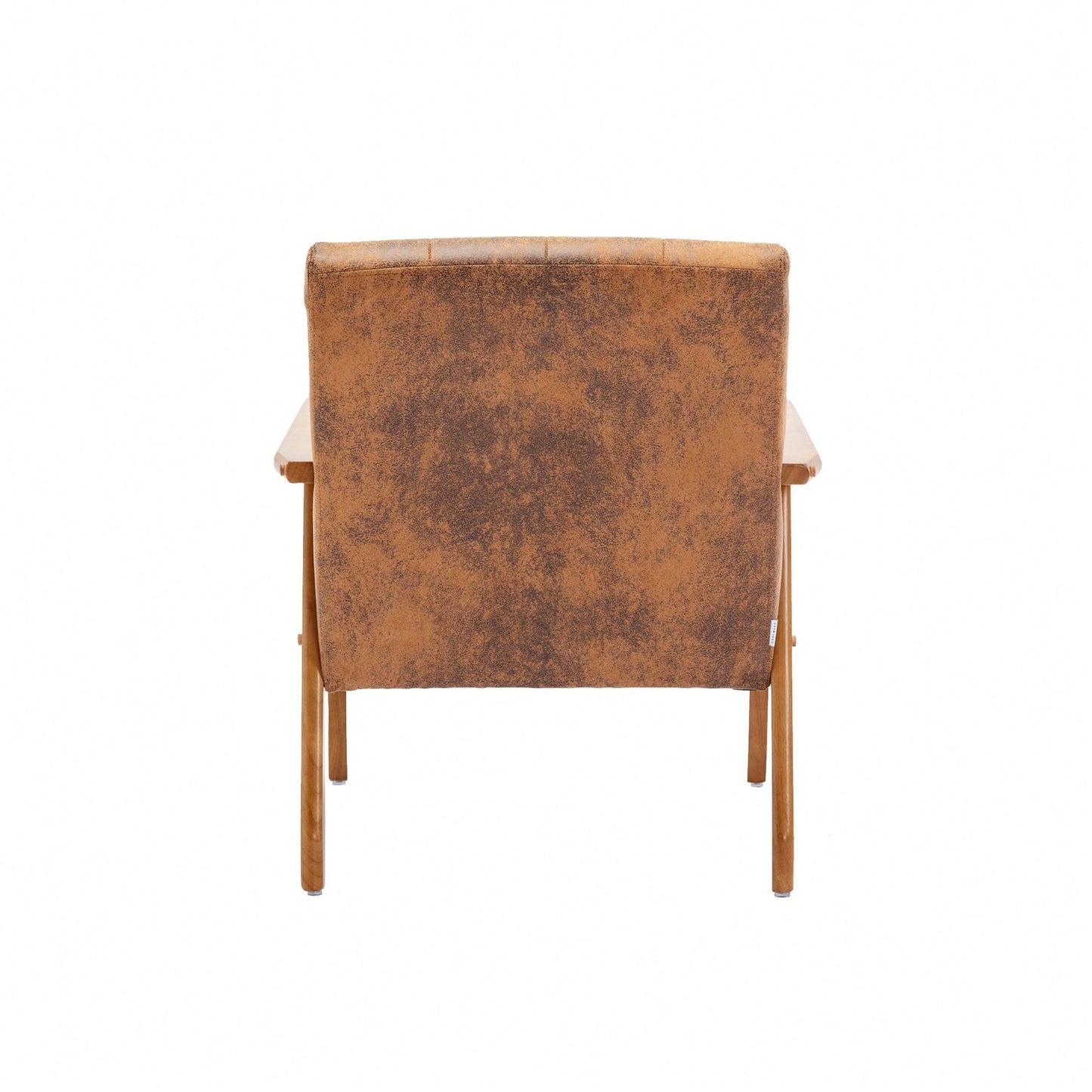 Leisure Chair With Solid Wood Armrest And Feet, Mid-Century Modern Accent Chair, For Living Room Bedroom Studio Chair