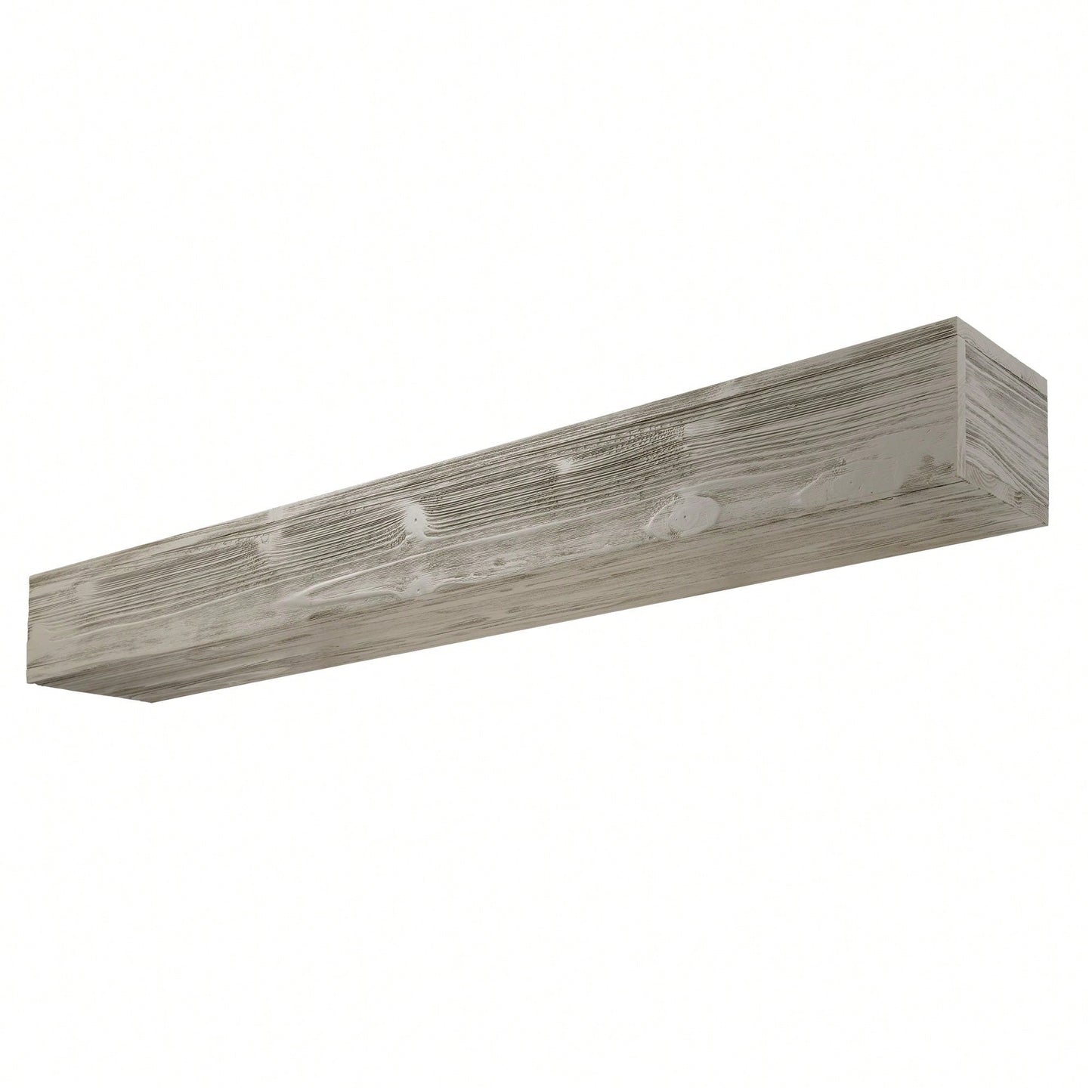 60" Rustic Wood Fireplace Mantel, Wall-Mounted & Floating Shelf For Home Decor