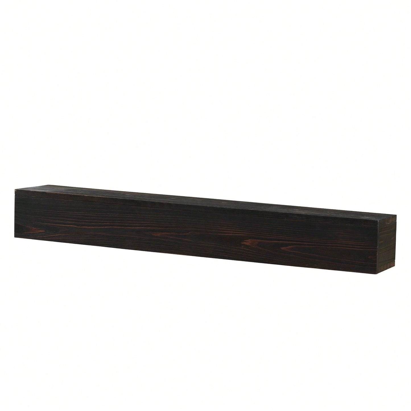 48" Rustic Wood Fireplace Mantel , Wall-Mounted & Floating Shelf For Home Decor