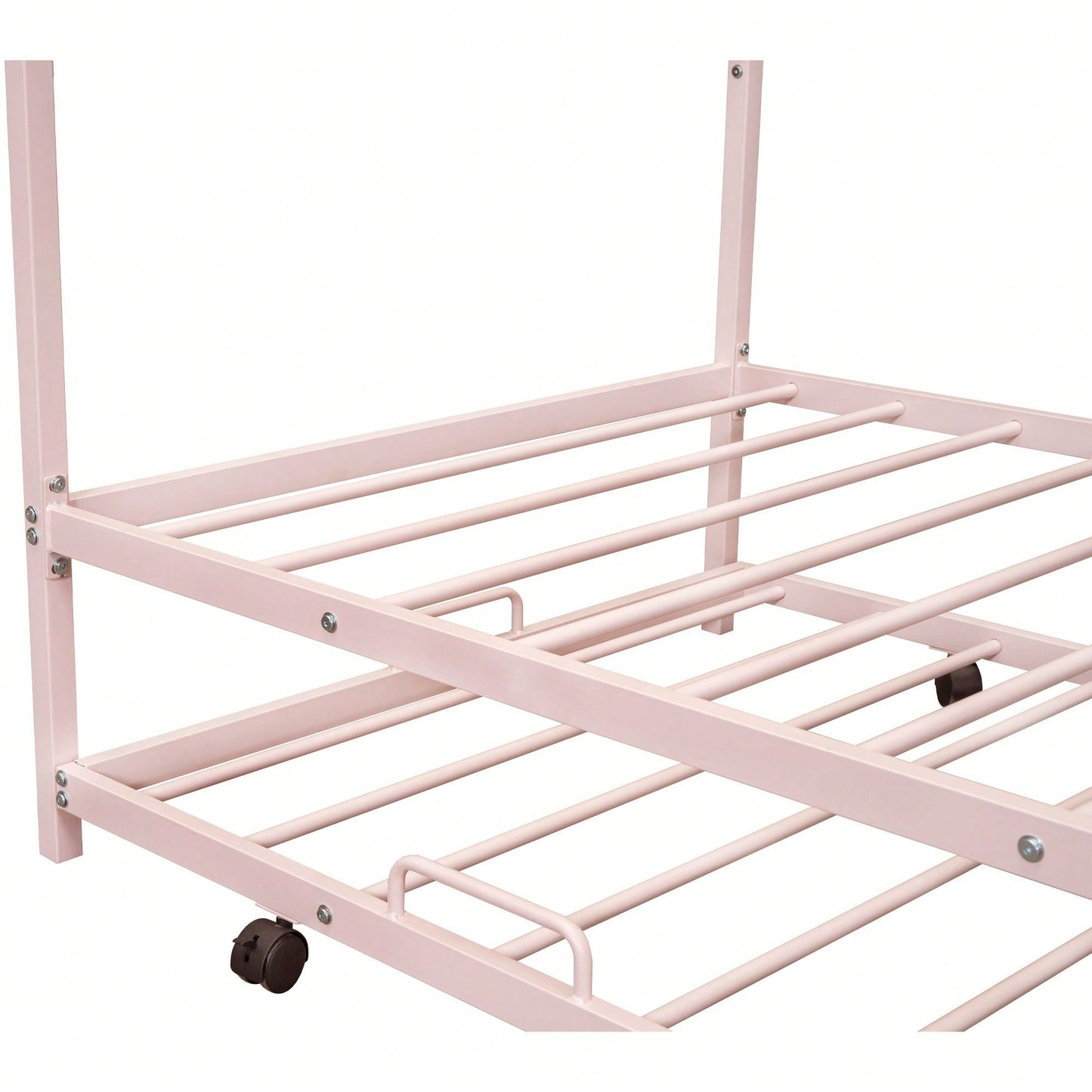 Twin Size Metal House Bed Kids Bed