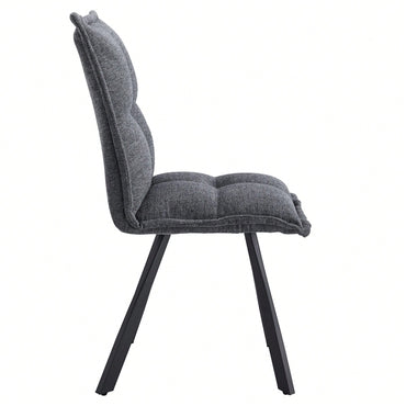 Dining Chairs Set Of 2, High Back Modern Upholstered Dining Room Kitchen Side Chair With Metal Legs For Home/Living Room/Bedroom/Office