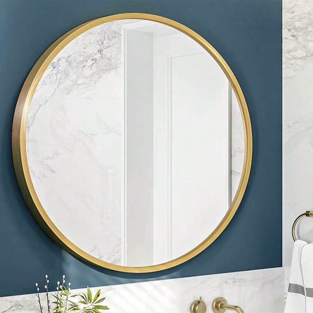32" Wall Circle Mirror For Bathroom, Round Mirror For Wall, 20 Inch Hanging Round Mirror For Living Room, Vanity, Bedroom