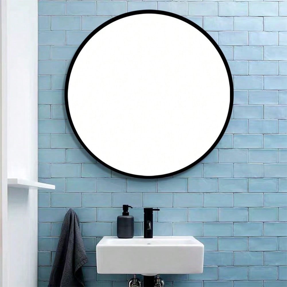 32" Wall Circle Mirror For Bathroom, Round Mirror For Wall, 20 Inch Hanging Round Mirror For Living Room, Vanity, Bedroom