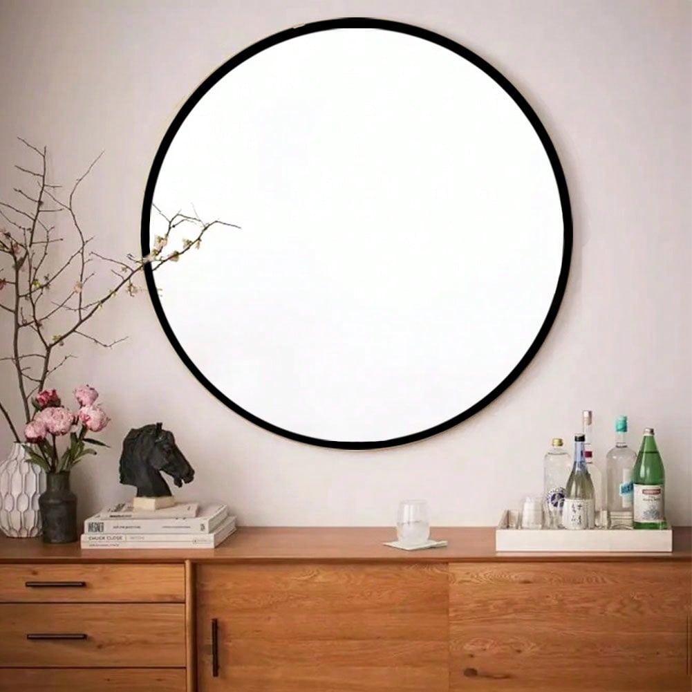 32" Wall Circle Mirror For Bathroom, Round Mirror For Wall, 20 Inch Hanging Round Mirror For Living Room, Vanity, Bedroom
