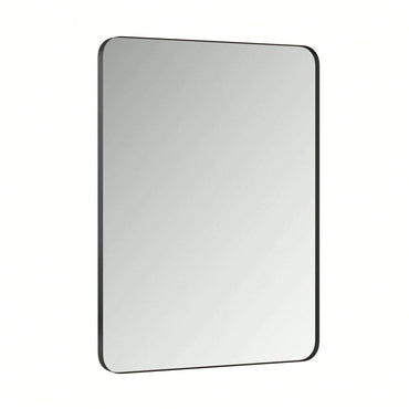 30x40 Inch Wall Mounted Black Rectangular Mirror Metal Framed Mirror For Bathroom, Living Room, Bedroom Wall Decor
