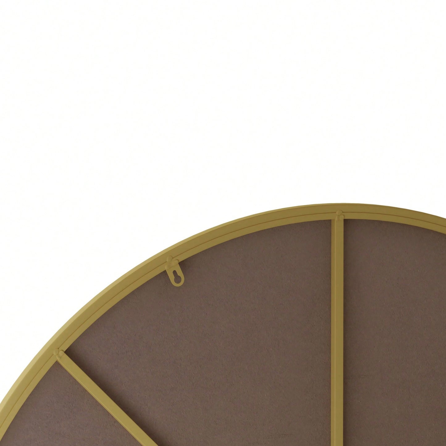 42" Wall Mounted Black Circular Mirror Metal Framed Mirror