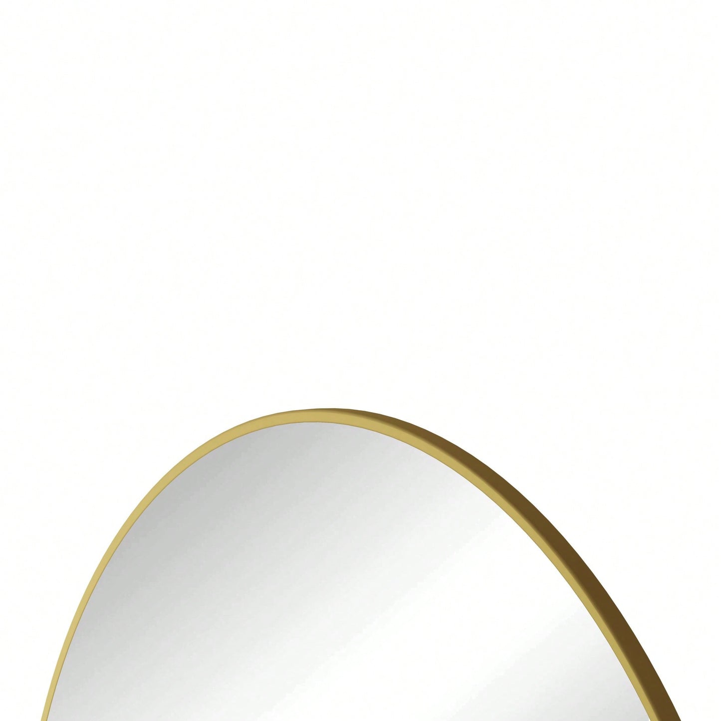 42" Wall Mounted Black Circular Mirror Metal Framed Mirror