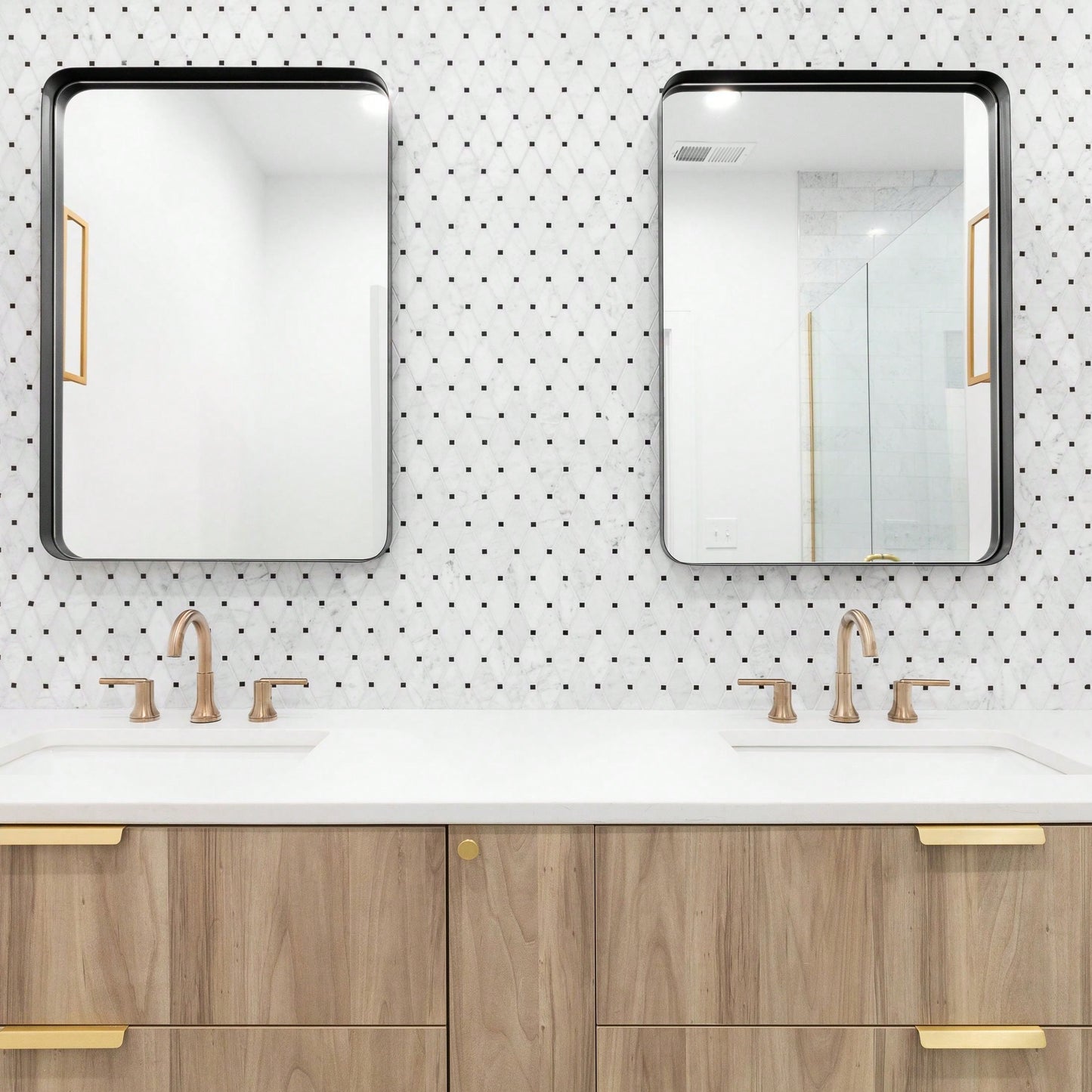 24x36 Inch Wall Mounted Rectangular Mirror Metal Framed Mirror, For Bathroom, Living Room, Bedroom Wall Decor