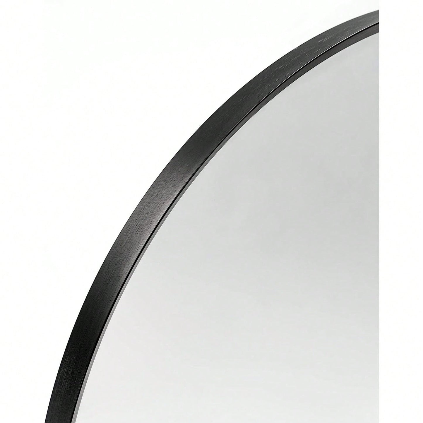 20x30 Inch Large Round Metal Arch Bathroom Mirror with Brushed Aluminum Frame Shatterproof Glass Easy Install Guide