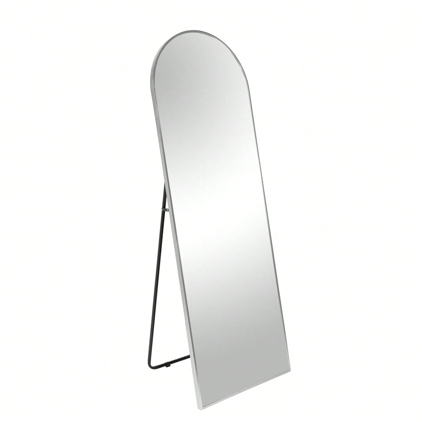 63x20 Inch Metal Arch Mirror - Full Length Shatterproof Glass with Anti-Rust Aluminum Frame - Easy Install Modern Design