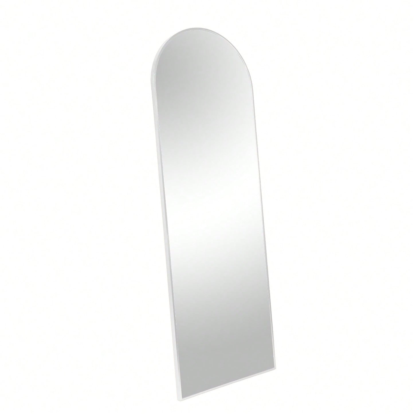 63x20 Inch Metal Arch Mirror - Full Length Shatterproof Glass with Anti-Rust Aluminum Frame - Easy Install Modern Design