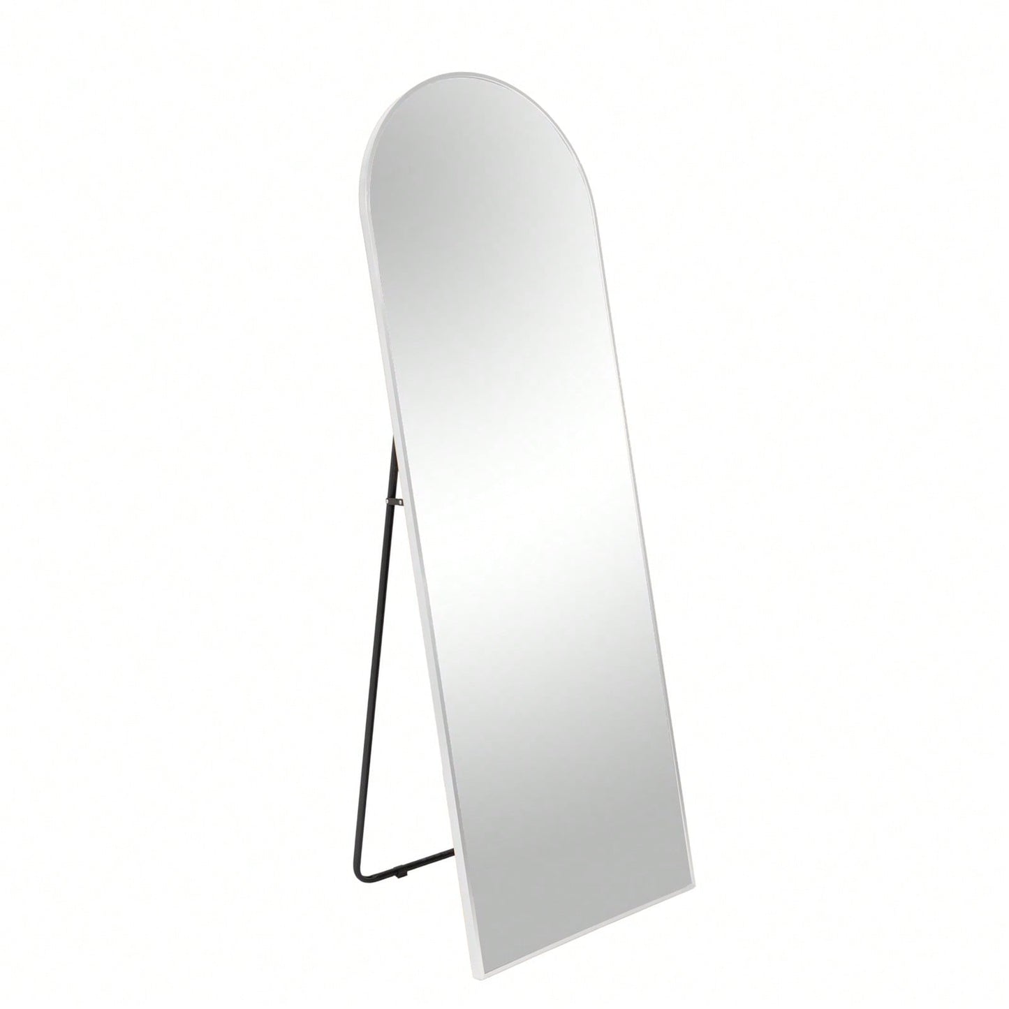 63x20 Inch Metal Arch Mirror - Full Length Shatterproof Glass with Anti-Rust Aluminum Frame - Easy Install Modern Design