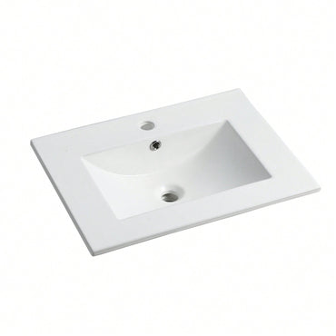 Elegant Modern Ceramic Vessel Sink Easy to Clean 4.72 Inch Depth for Stylish Bathrooms