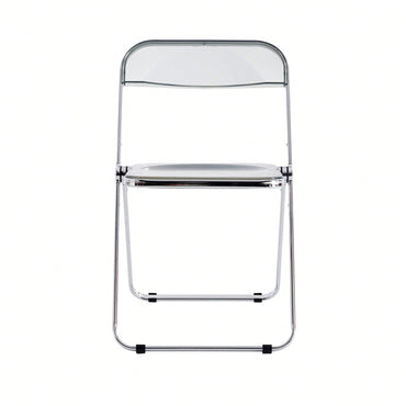 Clear Transparent Folding Chair, Plastic Living Room Seat, Foldable And Sturdy, Holds Up To 150Kgs, Modern Design For Any Room