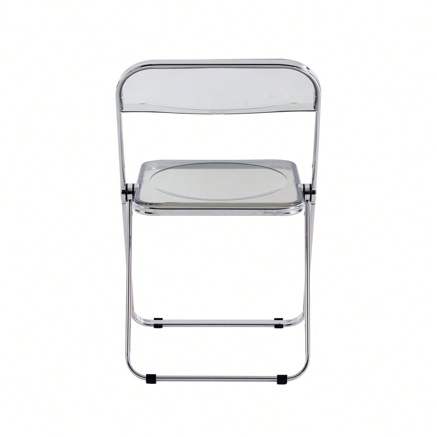 Clear Transparent Folding Chair, Plastic Living Room Seat, Foldable And Sturdy, Holds Up To 150Kgs, Modern Design For Any Room