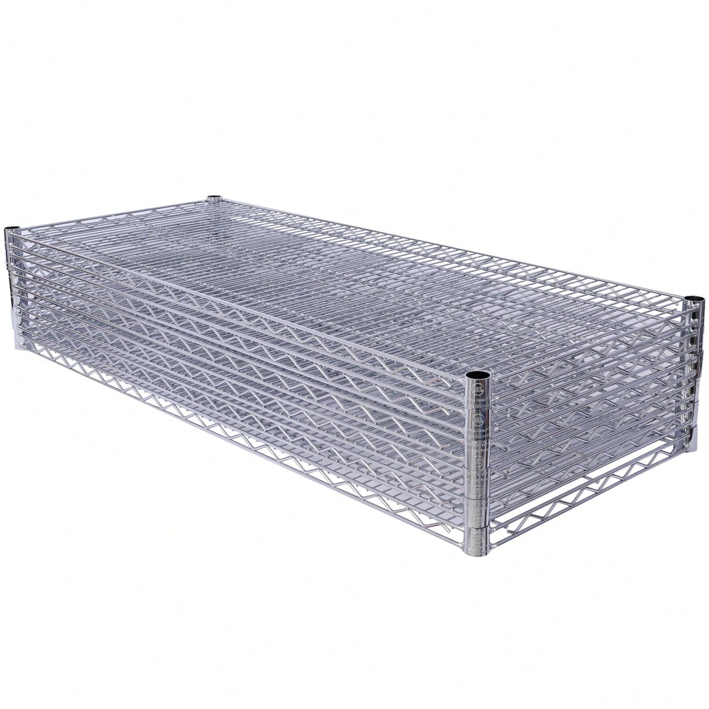Heavy Duty 7 Tier Metal Wire Shelving Unit with Wheels Adjustable Storage Rack 2450lbs Capacity for Garage Kitchen Closet 81 H x 48 L x 18 D