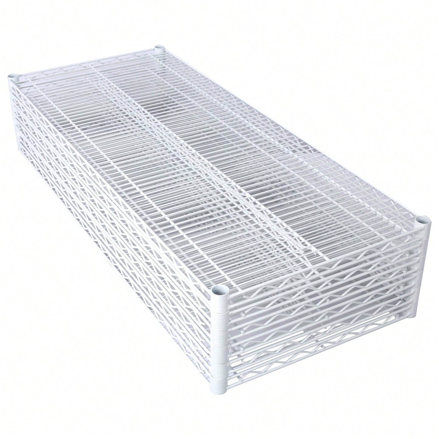 Heavy Duty 7 Tier Metal Wire Shelving Unit with Wheels Adjustable Storage Rack 2450lbs Capacity for Garage Kitchen Closet 81 H x 48 L x 18 D