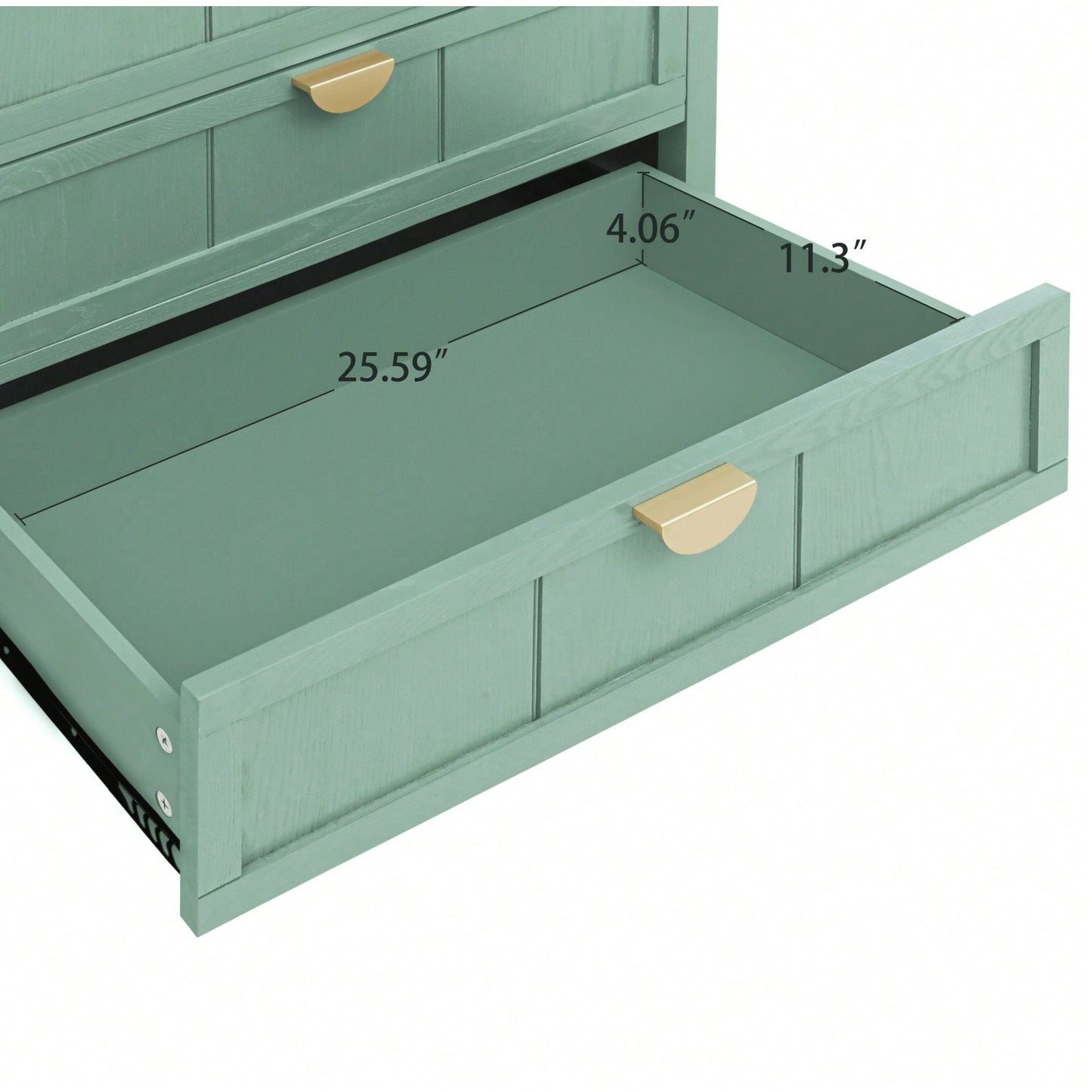 3 Drawer Wooden Grain Cabinet for Bedroom Living Room Study Adjustable Back Plate Anti-Slip Mats Metal Handles 140 lb Capacity