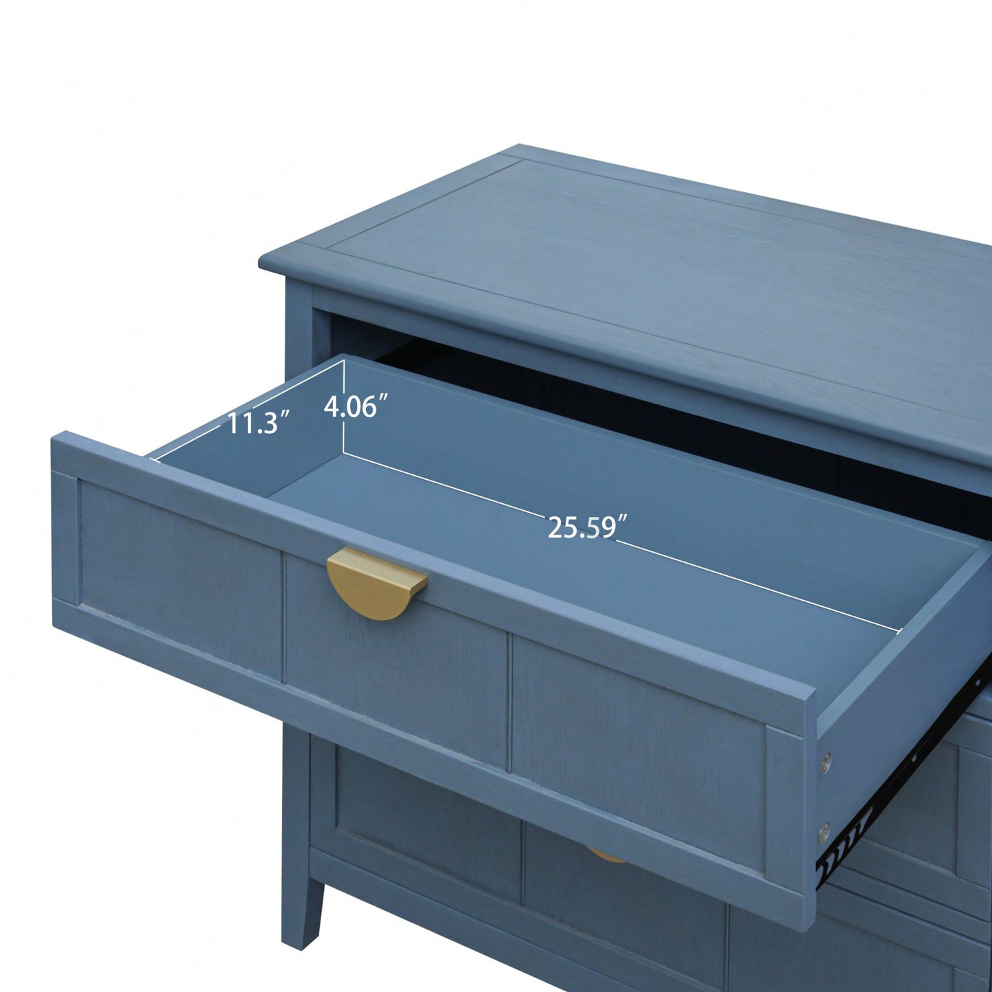 3 Drawer Wooden Grain Cabinet for Bedroom Living Room Study Adjustable Back Plate Anti-Slip Mats Metal Handles 140 lb Capacity