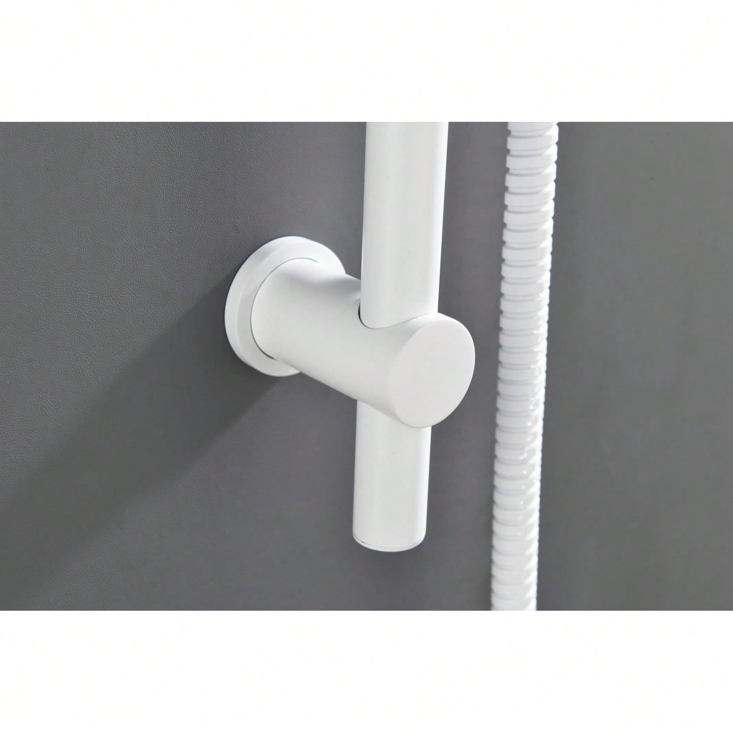 Stainless Steel Grab Rail with Handheld Shower Head and 69 Inch Hose Adjustable Height Secure Mount Design