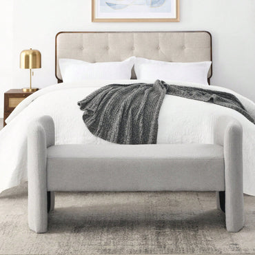 52" Bench For Bedroom End Of Bed Modern Contemporary Design Ottoman Couch Long Bench Window Sitting Fireplace Bench