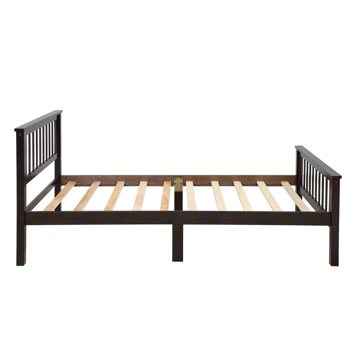 Stylish Twin Wood Platform Bed with Headboard and Footboard - Durable Pine Construction and Solid Slat Support for Easy Assembly