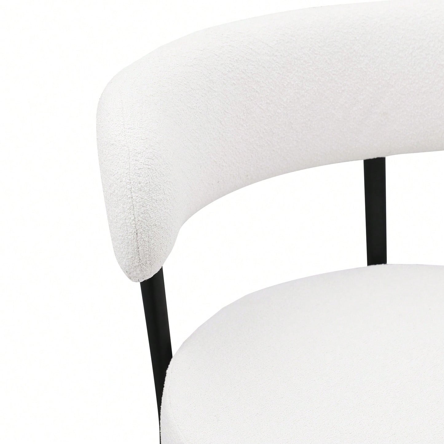Modern Upholstered Counter Height Stools Set of 2 with 26 Inch Seat and Brushed Brass Legs for Dining Room