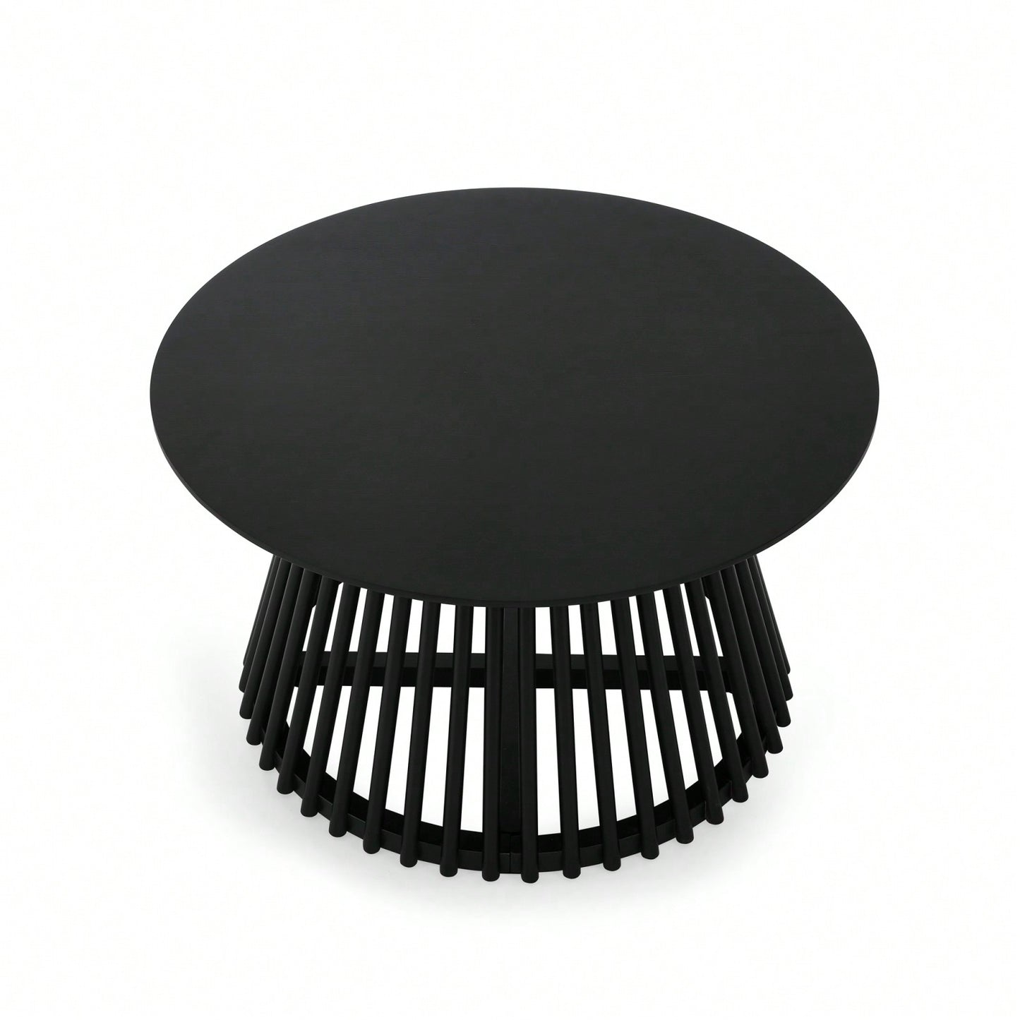 Nordic Minimalist Solid Wood Coffee Table with Birch Veneer and Rubber Legs for Home and Office