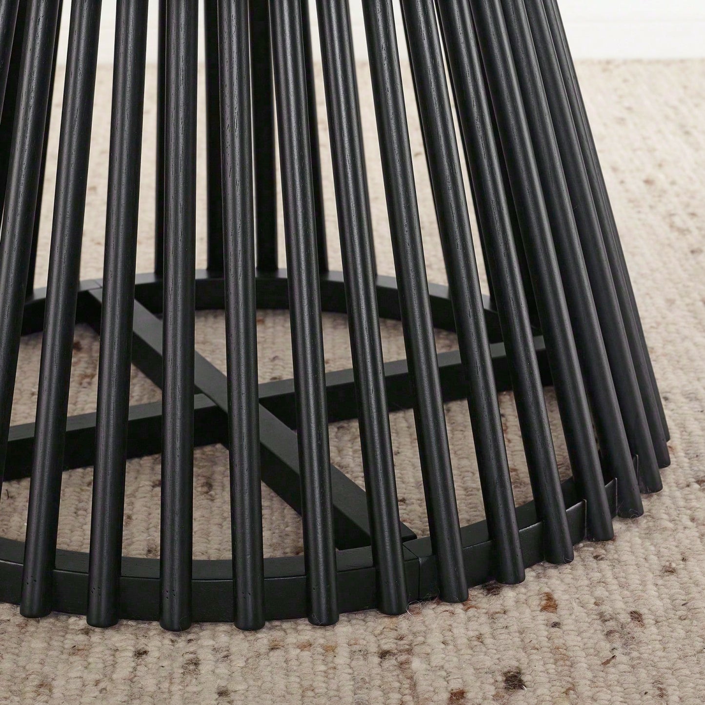 Nordic Minimalist Solid Wood Coffee Table with Birch Veneer and Rubber Legs for Home and Office